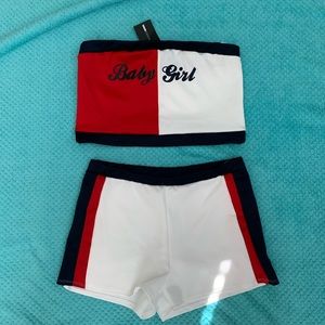 Fashion nova Baby girl short set.